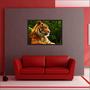 Imagem de Quadro Decorativo Animais Tigre Decoração Com Moldura