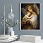 Imagem de Quadro Decorativo Anjo Renascentista Mãe 45X34Cm - Com Vidro