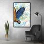 Imagem de Quadro Decorativo Arara Azul Moldura Alta  40x60