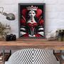 Imagem de Quadro Decorativo Arquétipo Rainha Copas 24x18cm - com vidro