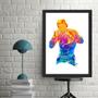 Imagem de Quadro Decorativo Arte Boxe - Boxeador 24X18Cm - Com Vidro