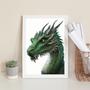Quadro Decorativo Arte Dragão 33X24Cm - Quadros On-Line Imagem de Quadro Decorativo Arte Dragão 33X24Cm