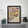 Imagem de Quadro Decorativo Arte Leopardo Bege 33x24cm