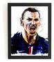 Imagem de Quadro Decorativo Arte Zlatan Ibrahimovic Futebol