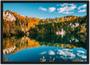 Imagem de Quadro Decorativo Árvores Reflexo No Lago Montanhas Paisagem Natureza Decorações Com Moldura G03