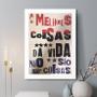 Imagem de Quadro Decorativo As Melhores Coisas da Vida 24x18cm - com vidro