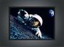 Imagem de Quadro Decorativo Astronauta Lua Planetas Espaço Moldura Salas Quartos