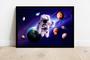 Imagem de Quadro Decorativo Astronauta NASA Espaço Planetas Galáxias Lojas Salas Quartos Com Moldura RC015