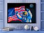 Imagem de Quadro Decorativo Astronauta NASA Humor Planetas Galáxias Lojas Salas Quartos Com Moldura RC019