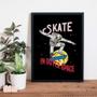 Imagem de Quadro Decorativo Astronauta Skate 24x18cm - com vidro