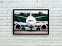 Imagem de Quadro Decorativo Avião Boeing 747 Branco Aeronave Escritório Salas Quartos Com Moldura RC004