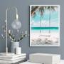 Imagem de Quadro Decorativo Balanço Na Praia 33X24Cm - Com Vidro