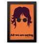 Imagem de Quadro Decorativo Bandas John Lennon Mdf 30X45Cm