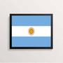 Imagem de Quadro Decorativo Bandeira Argentina 33x24cm - com vidro