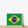 Imagem de Quadro Decorativo Bandeira Brasil 45X34Cm