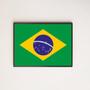 Imagem de Quadro Decorativo Bandeira Brasil 45X34Cm