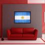 Imagem de Quadro Decorativo Bandeira Da Argentina Decoração Com Moldura