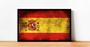 Imagem de Quadro Decorativo Bandeira Da Espanha Manto País Salas Lojas Escritório Quartos Com Moldura RC001