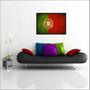 Imagem de Quadro Decorativo Bandeira De Portugal Decoração Com Moldura