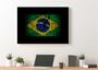 Imagem de Quadro Decorativo Bandeira Do Brasil Emblema País Salas Escritórios Lojas Quartos Com Moldura RC036