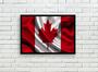 Imagem de Quadro Decorativo Bandeira Do Canadá Casa País Salas Lojas Escritório Quartos Com Moldura RC030