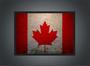 Imagem de Quadro Decorativo Bandeira Do Canadá Com Moldura Decorações Interiores