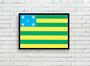 Imagem de Quadro Decorativo Bandeira Do Estado De Goiás Escritórios Salas Lojas Quartos Com Moldura RC043