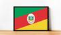 Imagem de Quadro Decorativo Bandeira Do Rio Grande Do Sul Escritórios Salas Lojas Quartos Com Moldura RC048