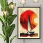 Imagem de Quadro Decorativo Barco A Vela 45X34Cm