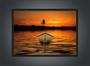 Imagem de Quadro Decorativo Barco Praia Paisagem Natureza Decorações Com Moldura G08