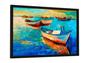 Imagem de Quadro decorativo - Barcos em harmonia - Slim s/ Vidro