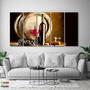 Imagem de Quadro Decorativo  Barril Vinho Taça 140x65