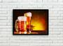 Imagem de Quadro Decorativo Bebidas Chope Cervejas Choperias Pub Bares Lanchonetes Com Moldura RC005