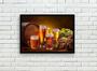 Imagem de Quadro Decorativo Bebidas Chope Cervejas Choperias Pub Bares Lanchonetes Com Moldura RC057