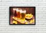 Imagem de Quadro Decorativo Bebidas Chope Cervejas Choperias Pub Bares Lanchonetes Com Moldura RC061