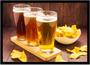Imagem de Quadro Decorativo Bebidas Chope Cervejas Choperias Pub Bares Lanchonetes Com Moldura RC061