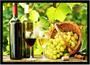 Imagem de Quadro Decorativo Bebidas Vinho Adega Uvas Pub Bares Lanchonetes Com Moldura RC014