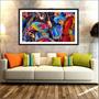 Imagem de Quadro Decorativo Blues Jazz Arte Moderna Abstrato Salas Escritórios Consultórios Com Moldura TT32