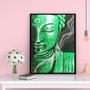 Imagem de Quadro Decorativo Buda Verde 33x24cm - com vidro