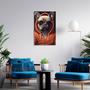 Imagem de Quadro Decorativo  Bulldog Jaqueta Cachorro Óculos Escuro