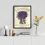 Imagem de Quadro Decorativo Buquê De Lavanda 45x34cm - com vidro