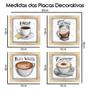 Imagem de Quadro Decorativo Café Expresso Padaria Cozinha 12x12cm 2