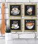 Imagem de Quadro Decorativo Café Expresso Padaria Cozinha 12x12cm 4 un