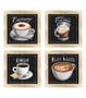 Imagem de Quadro Decorativo Café Expresso Padaria Cozinha 12x12cm 4 un