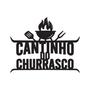 Imagem de Quadro Decorativo Cantinho do Churrasco em MDF Vazado de 6mm Preto C/ Dupla Face 3M