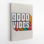 Imagem de Quadro Decorativo Canvas Boas Good Vibes Colorido Teen Frase