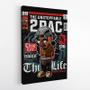 Imagem de Quadro Decorativo Canvas Chib 2 Pac Rapper Americano Thug Life