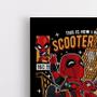 Imagem de Quadro Decorativo Canvas Deadpool Anti Heróí Teen Moto