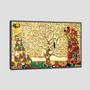 Imagem de Quadro Decorativo Canvas Klimt  -  Árvore Da Vida  95X63Cm Moldura Preta