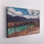 Imagem de Quadro Decorativo Canvas Lago Paisagem Floresta Céu Azul